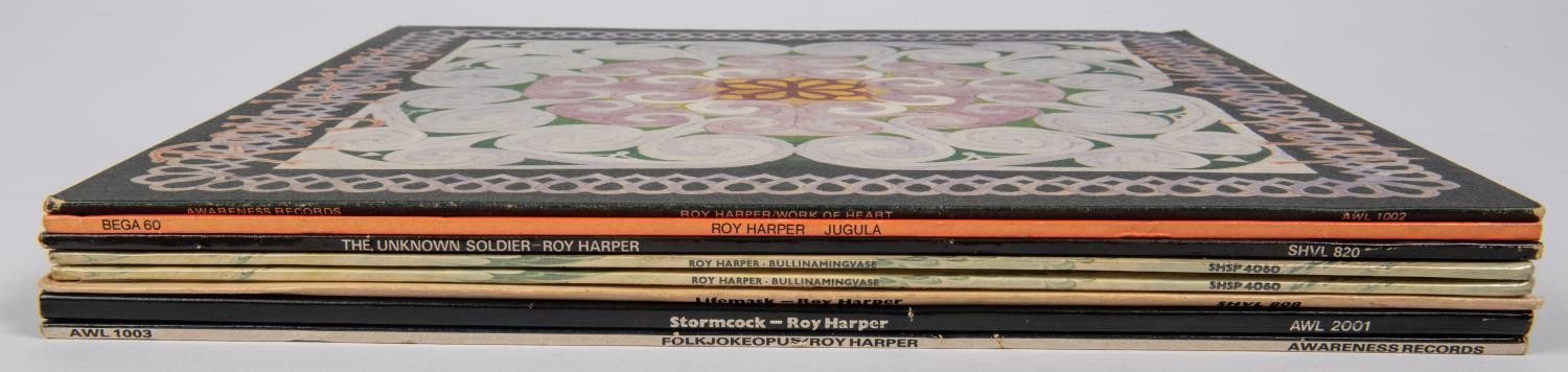 8x Roy Harper LP record albums. 2x Bullinamingvase (both with additional 7" 45rpm, one still - Image 2 of 2