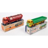 2 Dinky Supertoys. A Foden 14-Ton Tanker Mobilgas (504). In red livery, with red wheels. Plus a