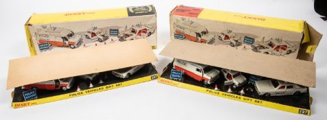 2 Dinky Toys POLICE Vehicles Gift Set 297. Comprising Ford Transit, Mini Cooper 'S' and a Ford
