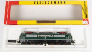Fleischmann HO Co-Co Electric Locomotive 4380. A D.B. Class 151 in dark green and silver livery,