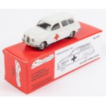 Somerville Models No.SS1. SAAB 95 Ambulance. Finished in white with red crosses to side doors and