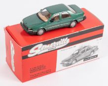Somerville No.127. SAAB 9000CD. In metallic green with tan interior. Boxed, with packing and
