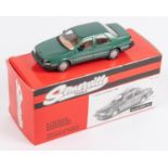 Somerville No.127. SAAB 9000CD. In metallic green with tan interior. Boxed, with packing and