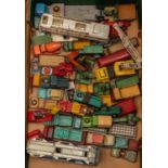 50+ diecast vehicles by Dinky Toys, Corgi Toys, Corgi Classics, etc. 30+ Dinky Toys and Corgi Toys