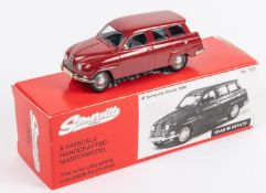 Somerville Models No.123. SAAB 95 Estate. An example finished in deep red with light blue