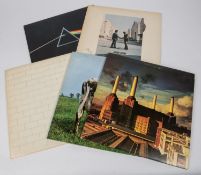 5x Pink Floyd LP record albums. Animals. Atom Heart Mother. The Wall. Wish You Were Here. Dark