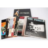 10x Bruce Springsteen LP record albums and a box set, etc. The River (45rpm 12" single produced