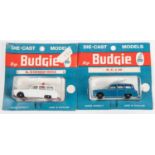 2x Budgie Toys Miniatures. A scarce Austin A95 Emergency Vehicle (No.20) in white with red base.