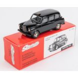 Somerville Models No.100A. Austin FX4 TAXI. Finished in black with grey interior. Boxed, with