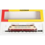 Fleischmann HO Co-Co Electric Locomotive 4376. A D.B. Class 103 in cream and maroon livery,
