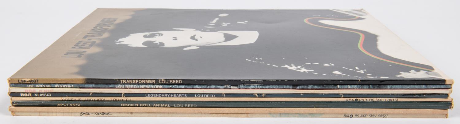 8x Lou Reed LP record albums. Including; Transformer (non-laminated cover). Berlin. Sally Can't - Image 2 of 3