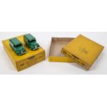 2x Dinky Toys trade boxes. (452/31C) for Six Trojan vans (Chivers). Containing 2x correct vans and