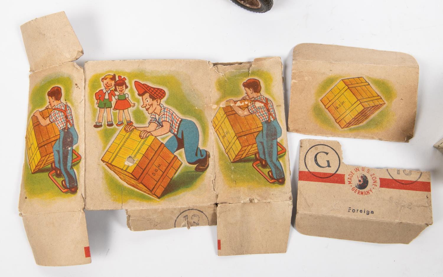 A Technofix tinplate clockwork Helicopter. Clockwork motion powers ...