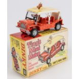 A Dinky Toys 'Tiny's Mini Moke (350). In orange with white/yellow plastic roof, complete with Tiny