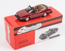 Somerville No.130. SAAB 900 Cabriolet. In maroon with dark brown interior. Boxed, with packing and