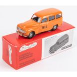 Somerville Models No.128A. Volvo Duett. An example finished in orange 'TELE' livery with grey