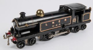 A Hornby O gauge No.2 clockwork Tank locomotive; LNER 4-4-4T, 4-4-4, in lined black livery. GC-