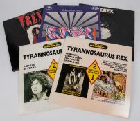 5x T. Rex LP record albums and compilation box sets. Including; Ride a White Swan. Dandy in the