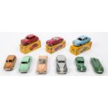 9 Dinky Toys. Sunbeam Alpine Sports (107). In cerise with cream wheels, a factory error with