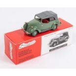 Somerville Models No. 117A. Ford A494A Anglia Tourer. Finished in green with red interior. Boxed