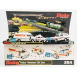 A Dinky Toys Police Vehicles Gift Set (294). Police Mini Cooper (250), Police Patrol Range Rover (