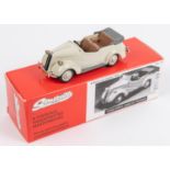 Somerville Models No. 117. Ford A494A Anglia Tourer. Finished in light grey with tan interior.