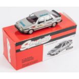 Somerville No.122A. SAAB 9000CD 'Long Run' Talladega. A competition car finished in metallic silver,