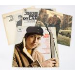 4x Bob Dylan LP record albums and original programmes. A Programme from the famed 1966 tour,