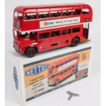 Mettoy Corgi tinplate clockwork London Transport Routemaster bus (MT00101). Destination 8B Old Ford,