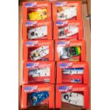 10 scarce Vitesse 1:43 scale Porsche 956 Sports Racing Cars. 9x 24 hour Le Mans 1983: Sponsors - '