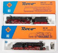 2 Roco HO Locomotives. 04112A DB Class BR58 2-10-0 tender locomotive, RN58525. Plus a 04126A Class