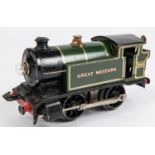 A Hornby O gauge M3 series 0-4-0T locomotive for 3-rail 6v running (EM36). 6600, in lined green