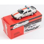 Somerville No.139. SAAB 9000 CS (Belgian Police). In white with red stripes 'Rijkswacht' and