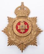 A good post 1902 Royal Sussex Regiment OR's helmet plate, in unissued VGC. £60-80