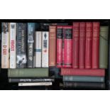 40 assorted military books, mostly WWII themed, including Churchill's "The Second World War" in 6