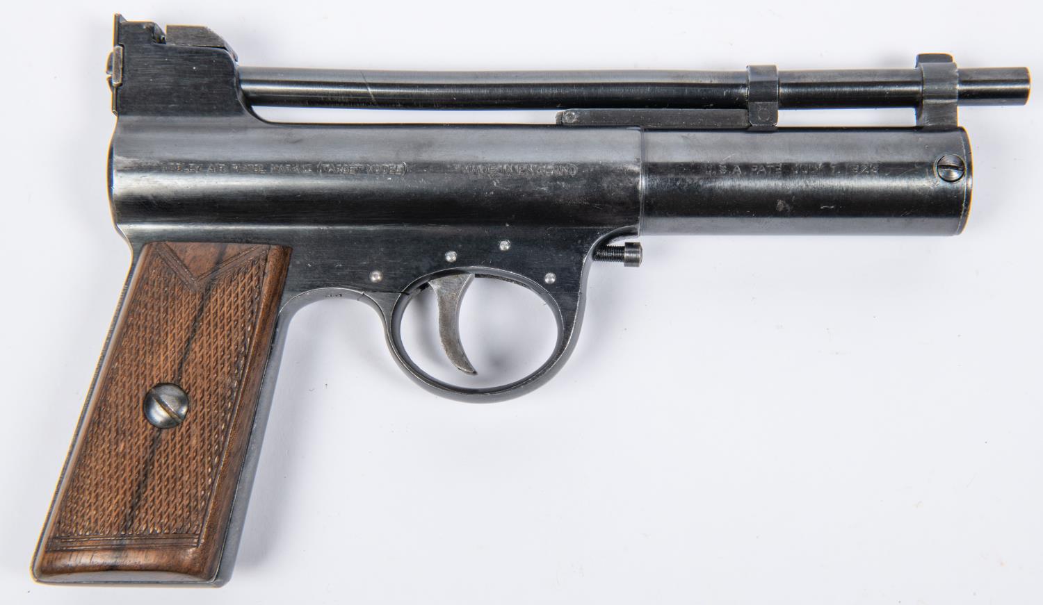 A .177" Webley Mark II (Target model) air pistol, number 20980 (1926), with "British Patent - Image 4 of 6