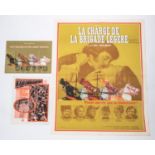 A French language poster for the film "Charge of the Light Brigade", 32" x 24", together with a full