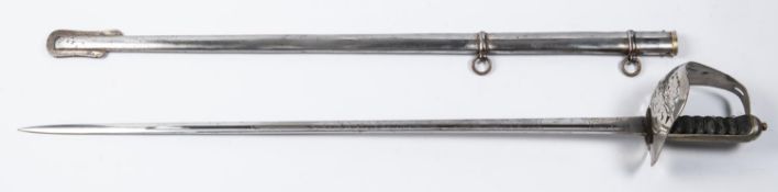 An interesting special pattern officer's sword of the Marwar State Forces c 1900, blade 32"