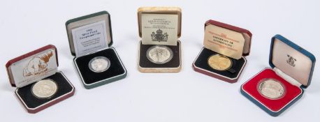 GB Silver proof Two pound coin, 1994, commemorating the Tercentenary of the Bank of England,