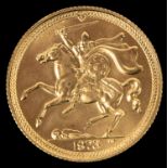 Isle of Man: Elizabeth II regular issue Sovereign 1973, Uncirculated. £280-320