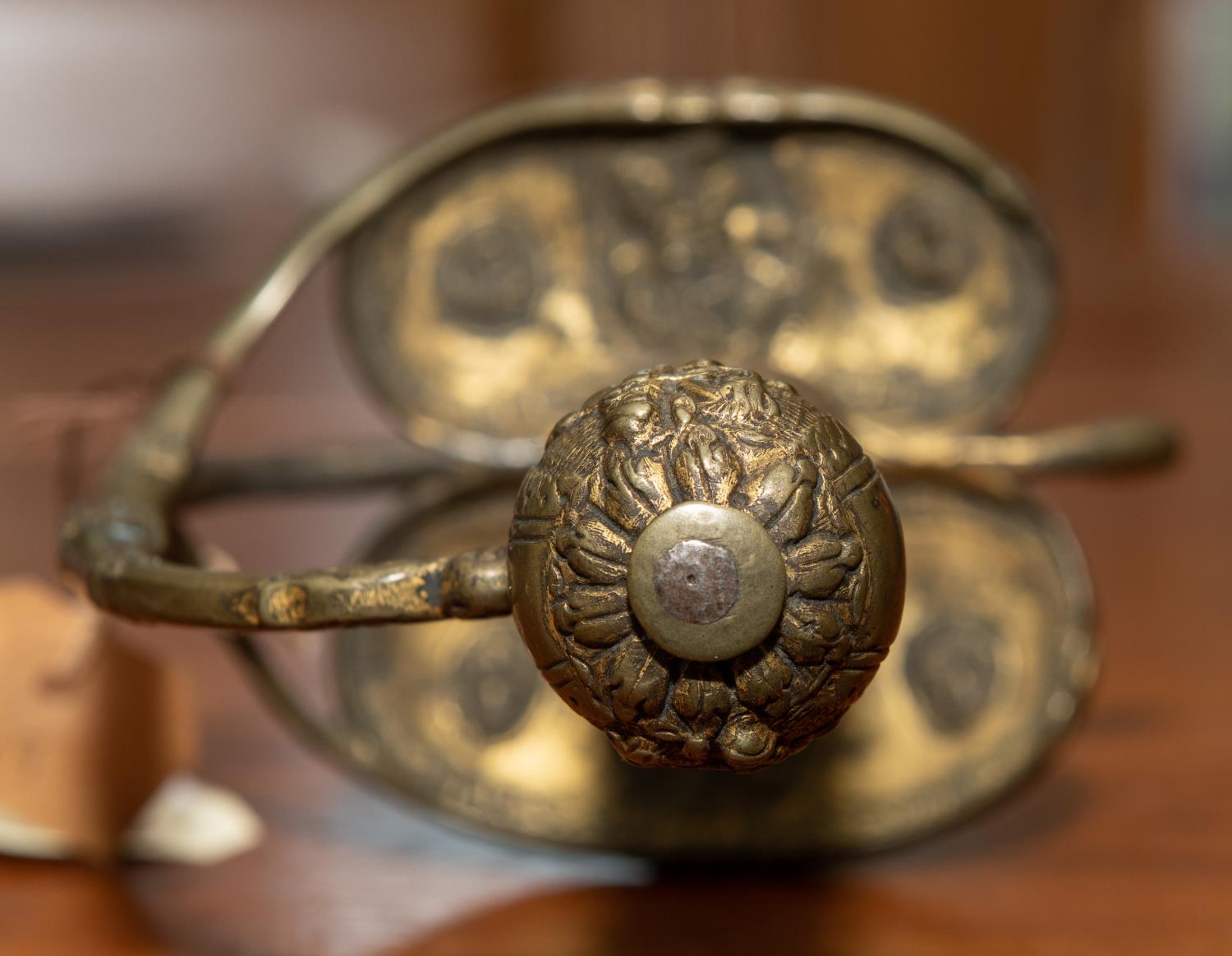 A good English officer's broadsword, c 1680, flamboyant blade 32½" of hollow ground diamond section, - Image 5 of 14