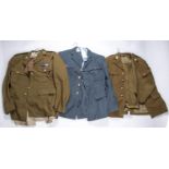 A uniform of the Parachute Regt comprising: SD jacket, trousers and shirt with all insignia; a