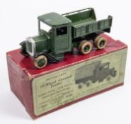 A Britains British Army 10-wheel Covered Tender (No.1432). In dark green with original white tyres