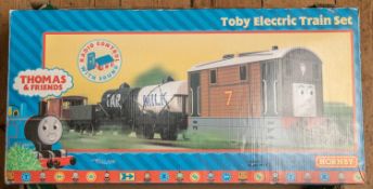 7x Hornby OO gauge Thomas the Tank Engine items. Including a Toby Electric Train Set comprising a