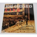 Jose Carreras; Live signed LP record album on Polyohon. Signed to front of cover in black felt