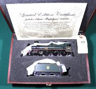 A Bachmann Branchline OO gauge BR Jubilee Class 4-6-0 locomotive, Trafalgar 45682, in lined