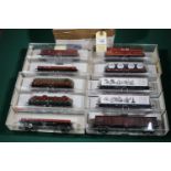 10 Fleischmann HO gauge Freight Wagons. 2x Covered Vans, 950 Jahre Nurnberg. 3x High capacity