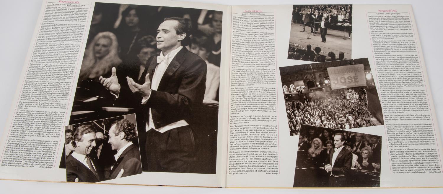 Jose Carreras; Live signed LP record album on Polyohon. Signed to front of cover in black felt - Image 3 of 4