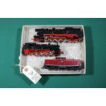 3 Unboxed Fleischamnn HO gauge DB Locomotives. Class 65 2-8-4T Steam Locomotive, RN 65014. Class