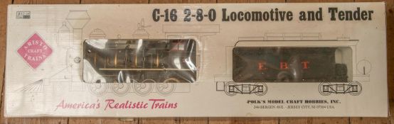 An Aristocraft Trains 1:24 scale US outline garden railway locomotive running on 45mm track. E.B.